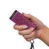 Guard Dog Security Mini Stun Gun Keychain Bling It On, Powerful Stun Gun for Women Self Defense with LED Flashlight, USB Rechargeable, Rhinestone and Compact Design view 1