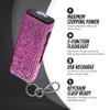 Guard Dog Security Mini Stun Gun Keychain Bling It On, Powerful Stun Gun for Women Self Defense with LED Flashlight, USB Rechargeable, Rhinestone and Compact Design view 2