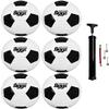 Biggz Premium Classic Soccer Balls with Hand Pumps - Size 3-6, 12, 50 Pack Options (Size 3 (Junior), 6 Pack) view 1
