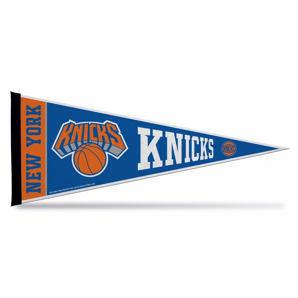 Rico Industries NBA Basketball New York Knicks Exclusive 12" x 30" Felt Wall Dcor Pennant - Great for Home/Bed Room/Man Cave Dcor