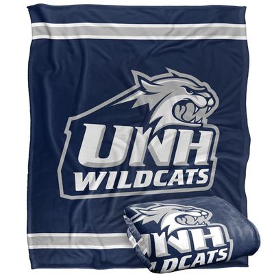 University of New Hampshire Wildcats Blanket, 50"x60", Primary Logo Stripes, Silky Touch Super Soft Throw