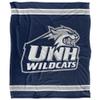 University of New Hampshire Wildcats Blanket, 50"x60", Primary Logo Stripes, Silky Touch Super Soft Throw view 2
