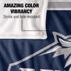 University of New Hampshire Wildcats Blanket, 50"x60", Primary Logo Stripes, Silky Touch Super Soft Throw view 4