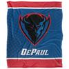 DePaul University Blue Demons Blanket, 50"x60", Logo Dots, Silky Touch Super Soft Throw view 2