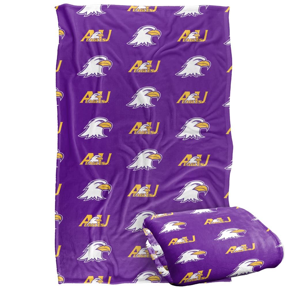 Ashland University Eagles Blanket, 36"x58", Logo Pattern, Silky Touch Super Soft Throw