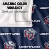 Liberty University Flames Blanket, 50"x60", Logo Pattern, Silky Touch Super Soft Throw view 4