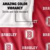 Bradley University Braves Blanket, 50"x60", Logo Pattern, Silky Touch Super Soft Throw view 4