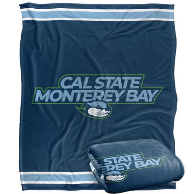 Cal State Monterey Bay Otters Blanket, 50"x60", Primary Logo Stripes, Silky Touch Super Soft Throw
