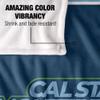 Cal State Monterey Bay Otters Blanket, 50"x60", Primary Logo Stripes, Silky Touch Super Soft Throw view 4
