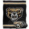 Oakland University Golden Grizzlies Blanket, 50"x60", Primary Logo Stripes, Silky Touch Super Soft Throw view 1