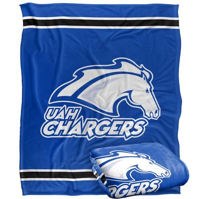 University of Alabama in Huntsville Chargers Blanket, 50"x60", Primary Logo Stripes, Silky Touch Super Soft Throw