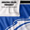 University of Alabama in Huntsville Chargers Blanket, 50"x60", Primary Logo Stripes, Silky Touch Super Soft Throw view 4