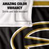 Emporia State University Hornets Blanket, 50"x60", Primary Logo Stripes, Silky Touch Super Soft Throw view 4