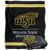 Wichita State Shockers Blanket, 50"x60", Primary Logo Stripes, Silky Touch Super Soft Throw view 1