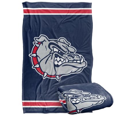 Gonzaga University Bulldogs Blanket, 36"x58", Primary Logo Stripes, Silky Touch Super Soft Throw