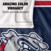 Gonzaga University Bulldogs Blanket, 36"x58", Primary Logo Stripes, Silky Touch Super Soft Throw view 4