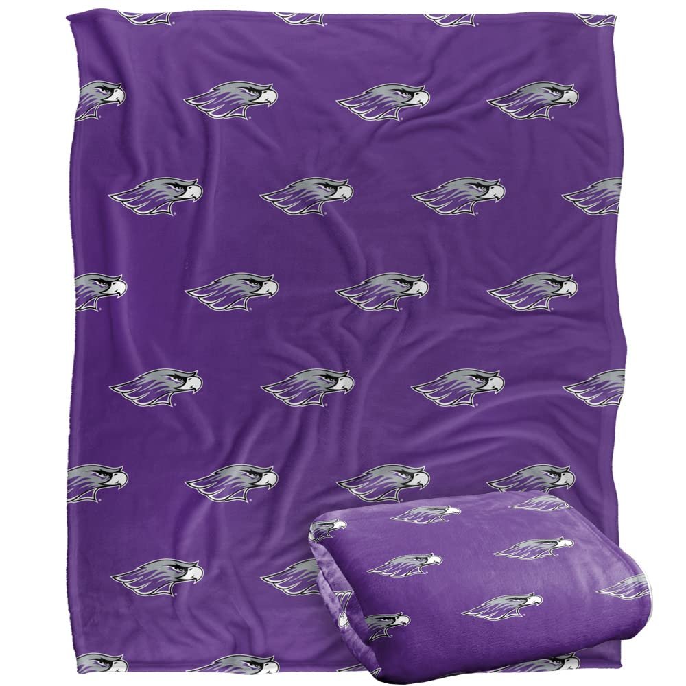 University of Wisconsin Whitewater Warhawks Blanket, 50"x60", Logo Pattern, Silky Touch Super Soft Throw