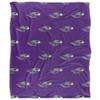 University of Wisconsin Whitewater Warhawks Blanket, 50"x60", Logo Pattern, Silky Touch Super Soft Throw view 2