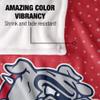 Gonzaga University Bulldogs Blanket, 36"x58", Logo Dots, Silky Touch Super Soft Throw view 4