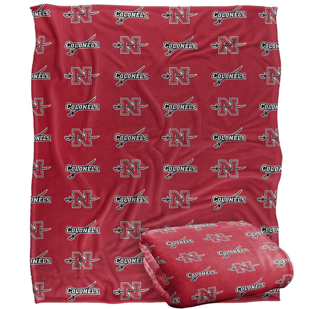 Nicholls State University Warhawks Blanket, 50"x60", Logo Pattern, Silky Touch Super Soft Throw