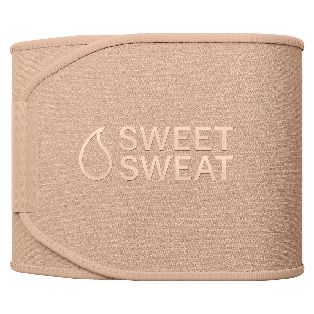 Sports Research Sweet Sweat Toned Waist Trimmer for Women and Men | Premium Waist Trainer Belt to 'Tone' your Stomach Area (Stone, Small)