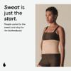 Sports Research Sweet Sweat Toned Waist Trimmer for Women and Men | Premium Waist Trainer Belt to 'Tone' your Stomach Area (Stone, Small) view 3