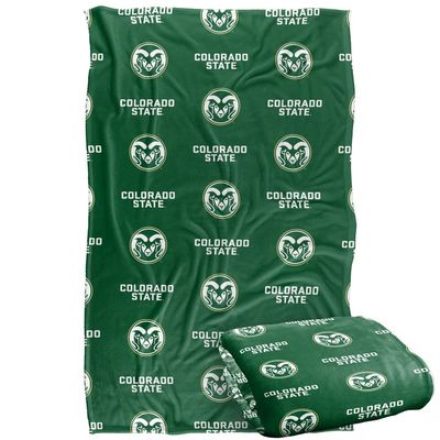Colorado State University Rams Blanket, 36"x58", Logo Pattern, Silky Touch Super Soft Throw