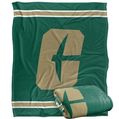 University of North Carolina - Charlotte Forty-Niners Blanket, 50"x60", Primary Logo Stripes, Silky Touch Super Soft Throw