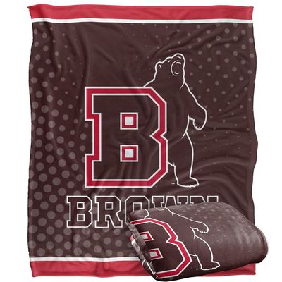 Brown University Bears Blanket, 50"x60", Logo Dots, Silky Touch Super Soft Throw