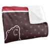 Brown University Bears Blanket, 50"x60", Logo Dots, Silky Touch Super Soft Throw view 3