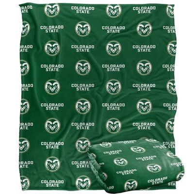 Colorado State University Rams Blanket, 50"x60", Logo Pattern, Silky Touch Super Soft Throw
