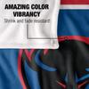 DePaul University Blue Demons Blanket, 50"x60", Primary Logo Stripes, Silky Touch Super Soft Throw view 4