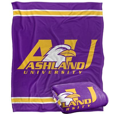 Ashland University Eagles Blanket, 50"x60", Primary Logo Stripes, Silky Touch Super Soft Throw
