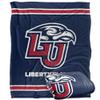 Liberty University Flames Blanket, 50"x60", Primary Logo Stripes, Silky Touch Super Soft Throw view 1