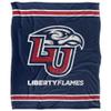 Liberty University Flames Blanket, 50"x60", Primary Logo Stripes, Silky Touch Super Soft Throw view 2