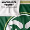 Colorado State University Rams Blanket, 50"x60", Primary Logo Stripes, Silky Touch Super Soft Throw view 4