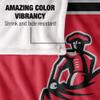 California State Univeristy - Northridge Matadors Blanket, 50"x60", Primary Logo Stripes, Silky Touch Super Soft Throw view 4