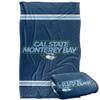 Cal State Monterey Bay Otters Blanket, 36"x58", Primary Logo Stripes, Silky Touch Super Soft Throw view 1