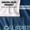 Cal State Monterey Bay Otters Blanket, 36"x58", Primary Logo Stripes, Silky Touch Super Soft Throw view 4