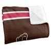 Brown University Bears Blanket, 36"x58", Primary Logo Stripes, Silky Touch Super Soft Throw view 3