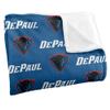 DePaul University Blue Demons Blanket, 50"x60", Logo Pattern, Silky Touch Super Soft Throw view 3