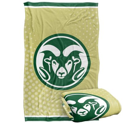 Colorado State University Rams Blanket, 36"x58", Logo Dots, Silky Touch Super Soft Throw