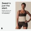 Sports Research Sweet Sweat Toned Waist Trimmer for Women and Men | Premium Waist Trainer Belt to help 'Tone' your Stomach! (Quartz, Medium) view 3