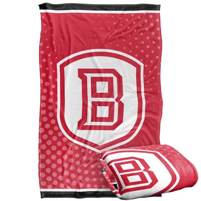 Bradley University Braves Blanket, 36"x58", Logo Dots, Silky Touch Super Soft Throw