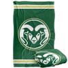 Colorado State University Rams Blanket, 36"x58", Primary Logo Stripes, Silky Touch Super Soft Throw view 1