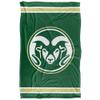 Colorado State University Rams Blanket, 36"x58", Primary Logo Stripes, Silky Touch Super Soft Throw view 2