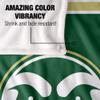 Colorado State University Rams Blanket, 36"x58", Primary Logo Stripes, Silky Touch Super Soft Throw view 4
