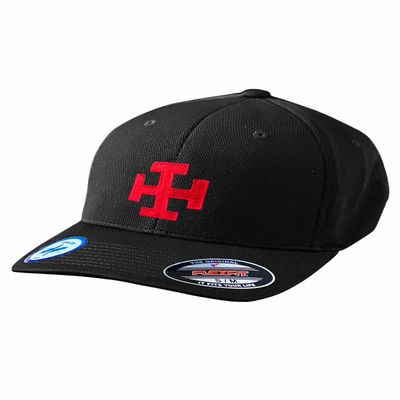 32nd Degree Cross Embroidered Masonic Adult Cool & Dry Sport Hat - [Black][S/M]