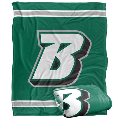 Binghamton University Bearcats Blanket, 50"x60", Primary Logo Stripes, Silky Touch Super Soft Throw