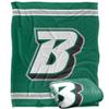 Binghamton University Bearcats Blanket, 50"x60", Primary Logo Stripes, Silky Touch Super Soft Throw view 1